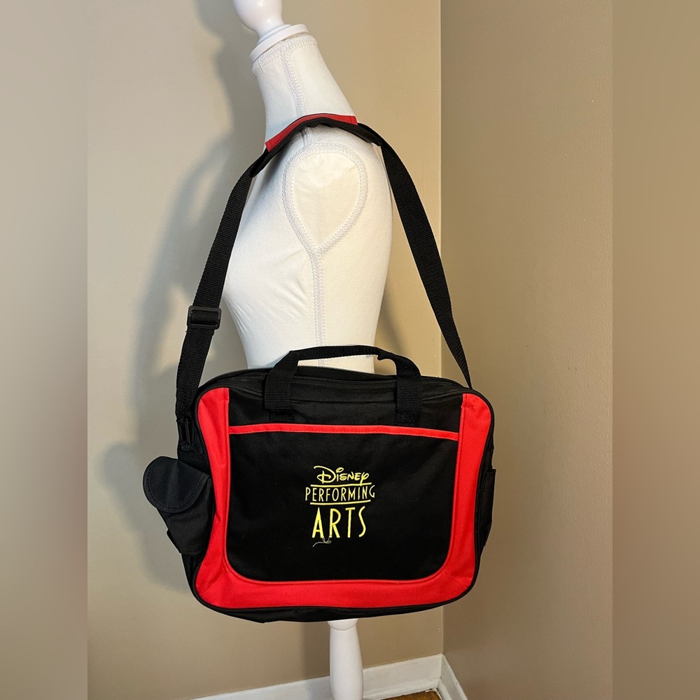 DISNEY PERFORMING ARTS Original Embroidered Logo Messenger Bag Adjustable Strap